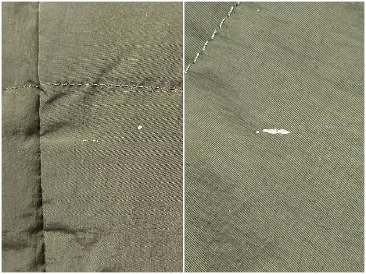 美品 カルバンクラインジーンズ ダウンジャケット XL メンズ グリーン ナイロン ロゴプリント J322258_画像5