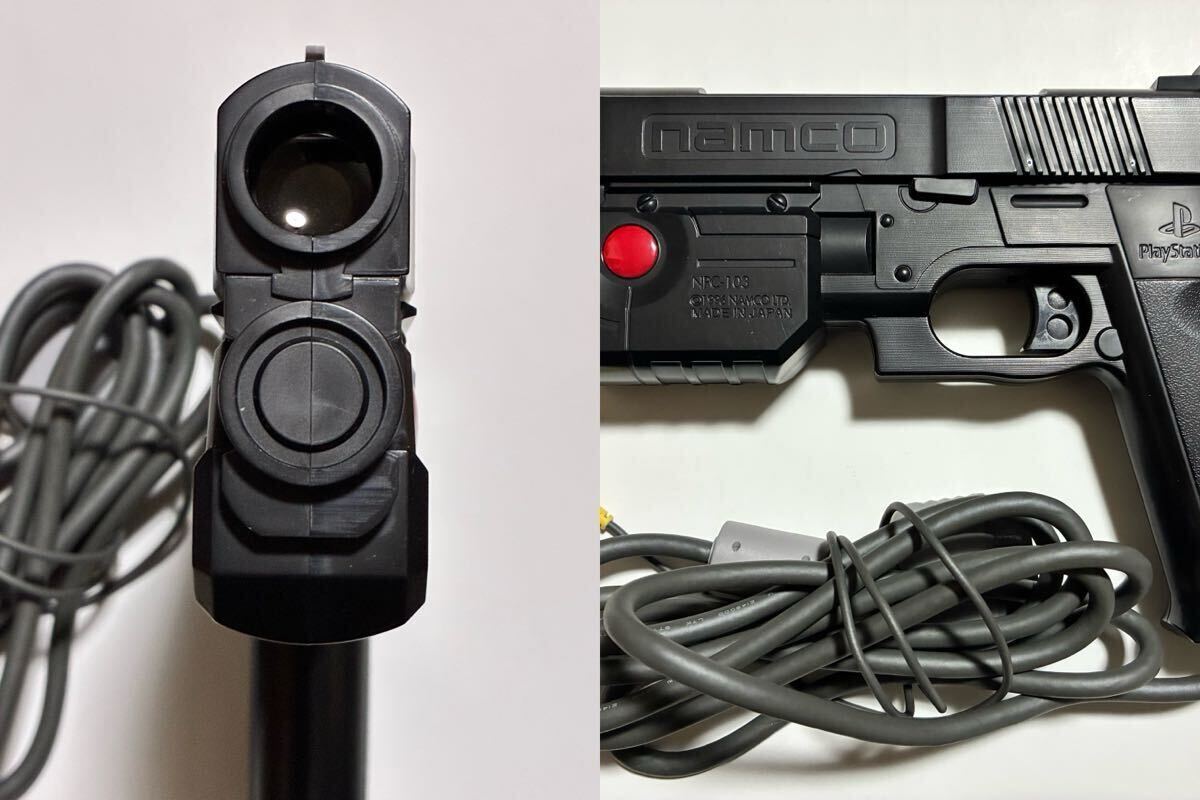 PS ガンコン PS1 Guncon NPC-103 namco ナムコ 動作未確認 ジャンク 【f1107-5-6】_画像8