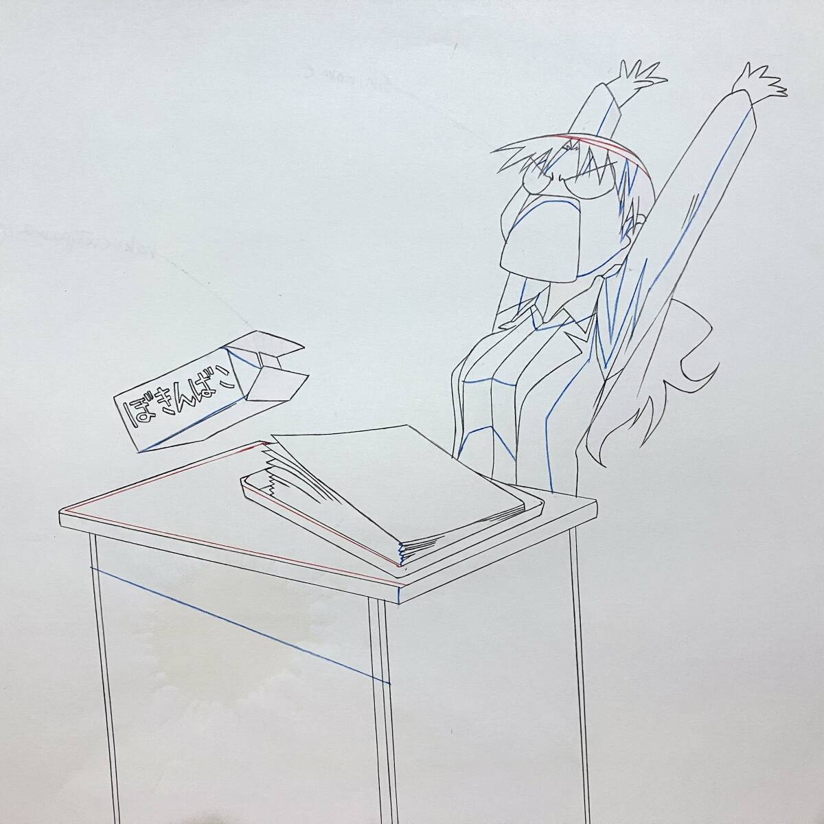 あずまんが大王 直筆 原画 25枚セット/アニメ 動画 セル画 レイアウト 原動画 生原画 肉筆 等/Anime Sketch Cel_画像1