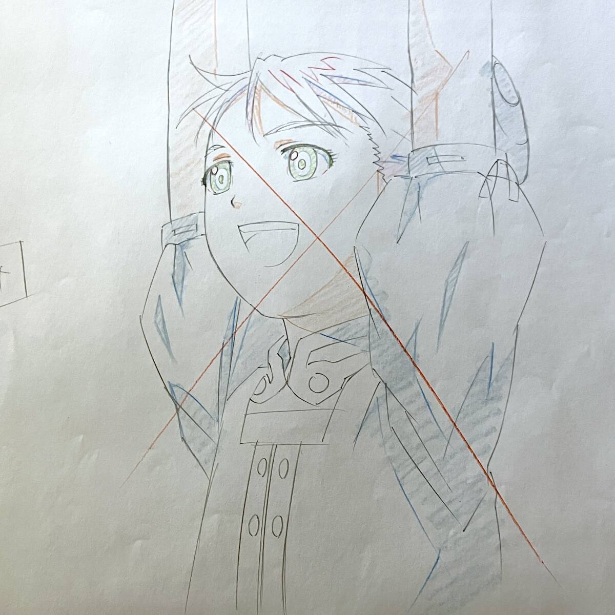 S ラストエグザイル 直筆 原画 6枚セット/アニメ 動画 セル画 レイアウト 原動画 生原画 肉筆 等/Anime Sketch Cel_画像1