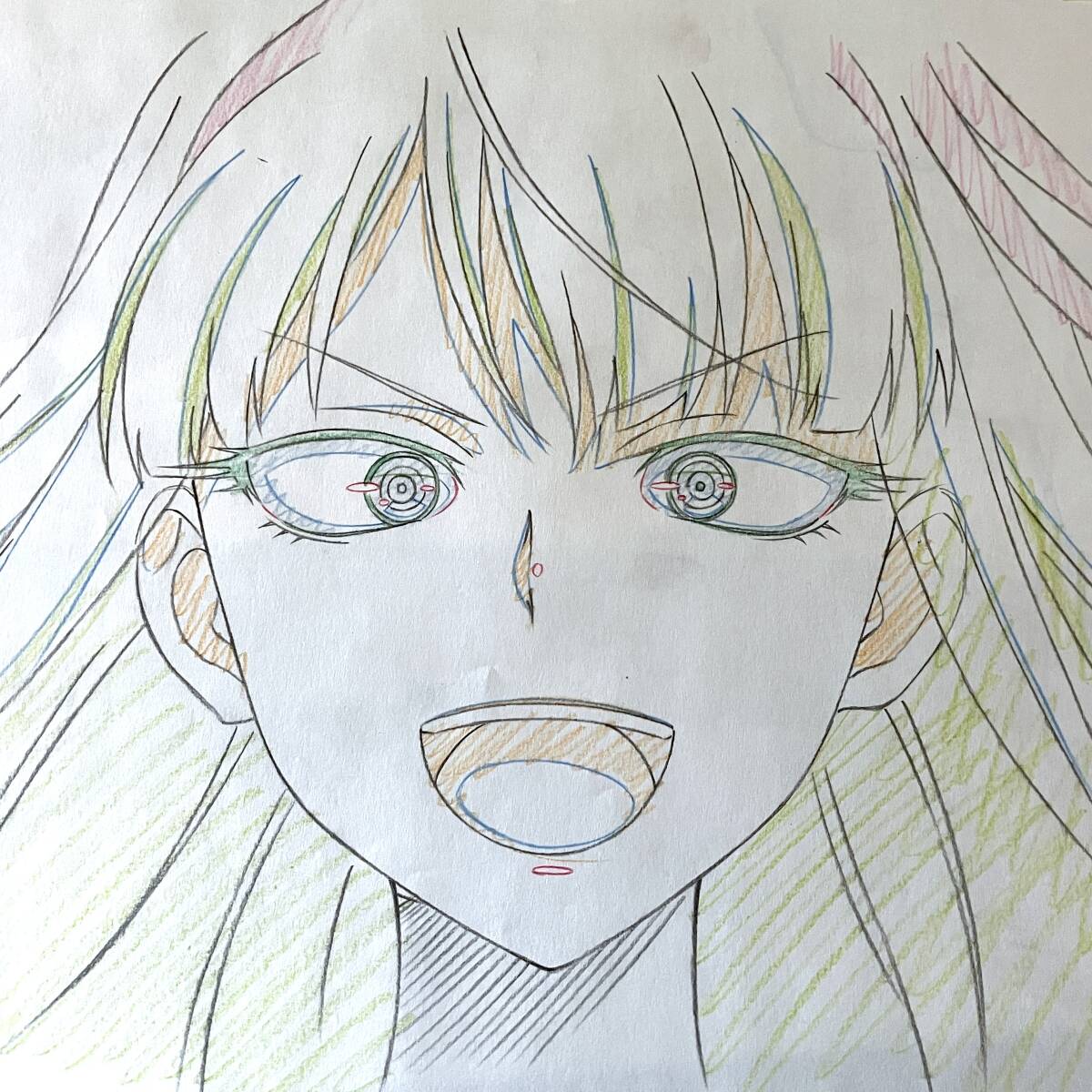 S だがしかし 直筆 原画 9枚セット ほたる/アニメ 動画 セル画 レイアウト 原動画 生原画 肉筆 等/Anime Sketch Cel_画像1