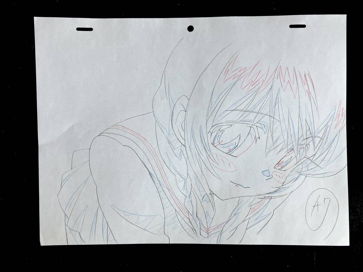 オープニング ちゅーぶら!! 直筆 原画 7枚セット/アニメ 動画 セル画 レイアウト 原動画 生原画 肉筆 等/Anime Sketch Cel_画像4