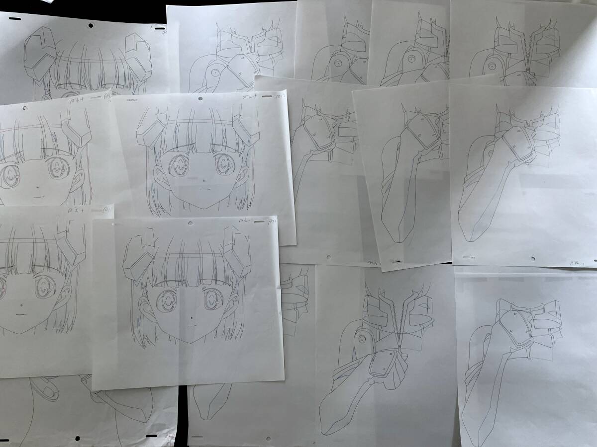  Sky девушки автограф исходная картина 23 шт. комплект | аниме анимация цифровая картинка расположение . анимация сырой исходная картина автограф и т.п. |Anime Sketch Cel