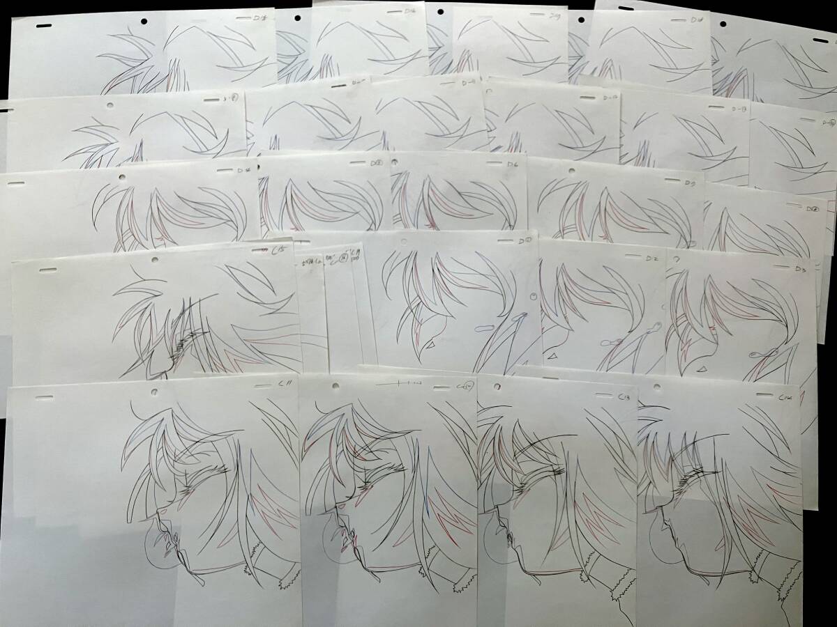 東京ミュウミュウ キスシーン 直筆 原画 64枚セット ／アニメ 動画 セル画 レイアウト 原動画 生原画 肉筆 等／Anime Sketch Cel_画像4