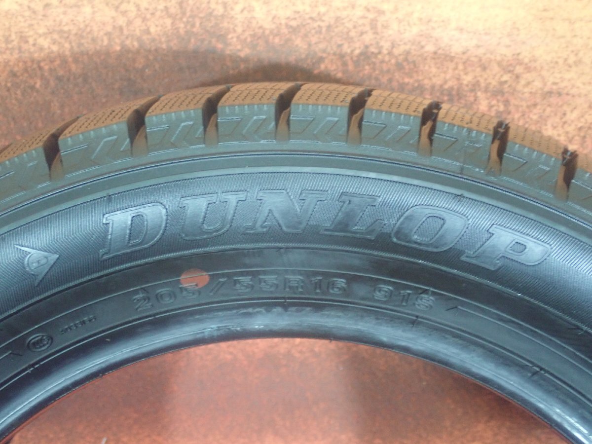 スタッドレスタイヤ●205/55R16 DUNLOP WINTERMAXX WM02【2021年製 : 8～8.5mmヤマ】/ 中古★4本 (T-9488A)送料無料/沖縄別途_画像7