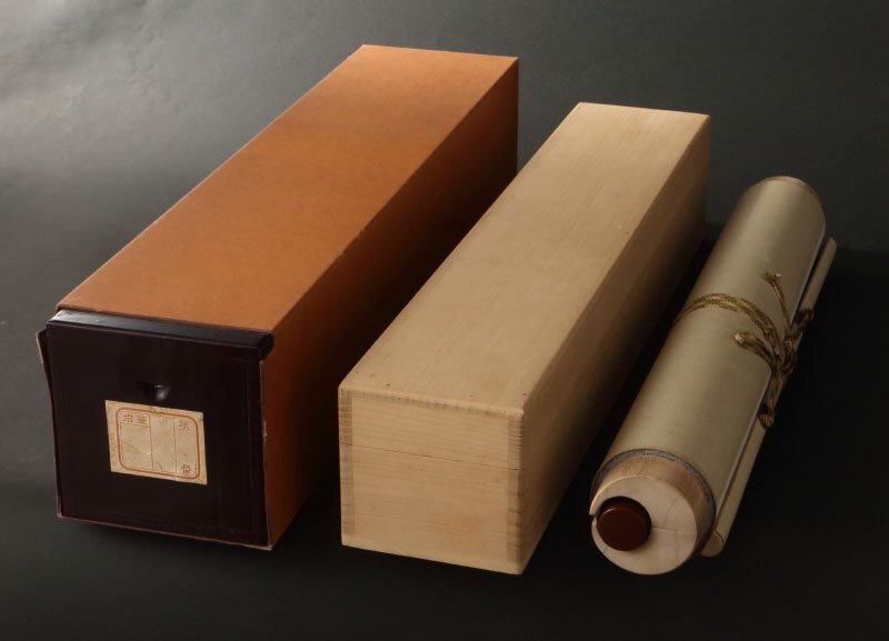 委託HK◇時代 三十六歌仙絵色紙軸装「中務」（三十六人歌合 歌仙画 茶掛 和歌 中世日本画 大和絵 土佐派 古画 古筆 公家 公卿 堂上歌人）_画像3