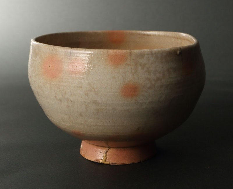 委託HK◇時代 対州御本呉器茶碗 「残月」挽家付（茶道具 陶磁器 陶芸 高麗茶碗 御本茶碗 中国 朝鮮 李朝 古物 骨董 古美術 鑑賞 茶事 ）_画像4