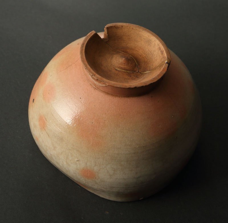 委託HK◇時代 対州御本呉器茶碗 「残月」挽家付（茶道具 陶磁器 陶芸 高麗茶碗 御本茶碗 中国 朝鮮 李朝 古物 骨董 古美術 鑑賞 茶事 ）_画像6