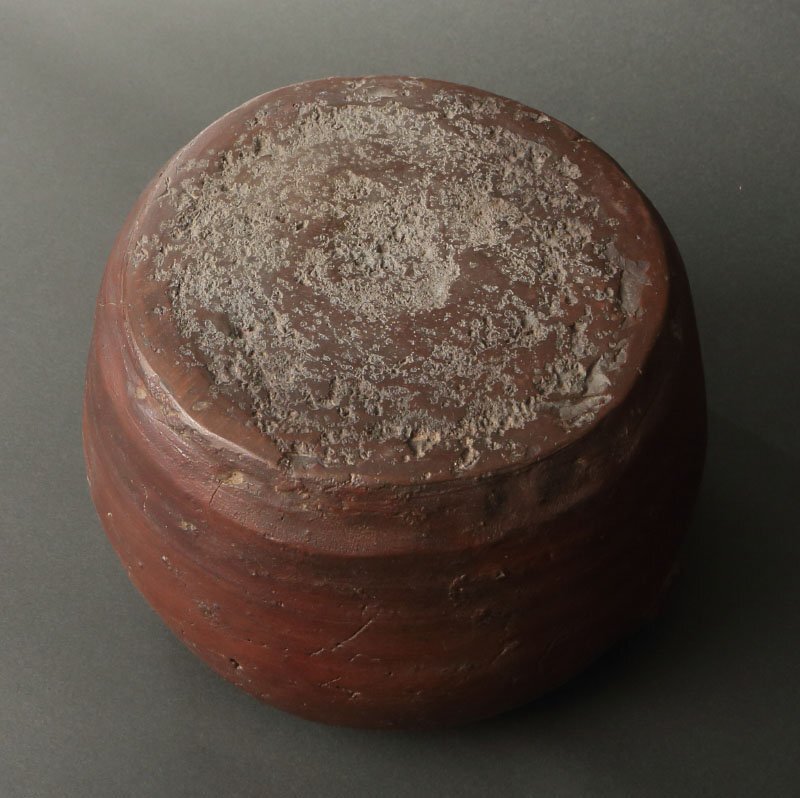 委託HK◇桃山時代 古備前二耳水指 桂又三郎極（茶道具 陶磁器 陶芸 備前焼 古備前 桃山時代 茶事 茶席 茶の湯 焼締め 古物 骨董 古美術 ）_画像5