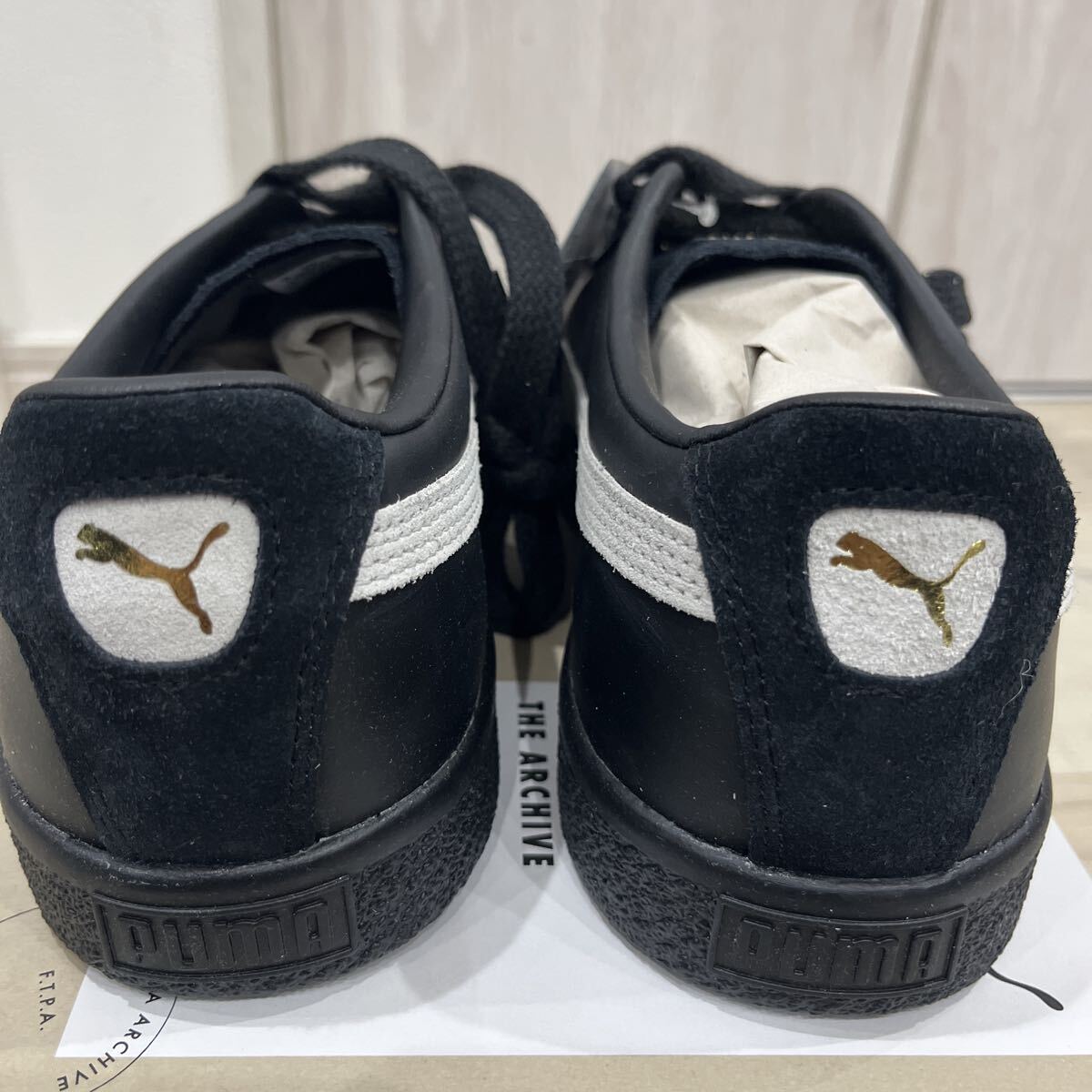 新品未使用 28cm PUMA SUEDE VTG ATMOS プーマ スエードヴィンテージ アトモス スニーカー ブラック 黒 THE ARCHIVE プーマスウェード_画像4