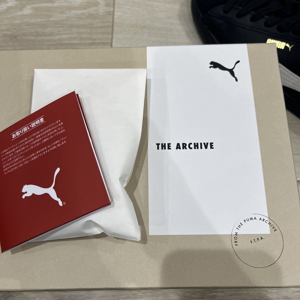 新品未使用 28cm PUMA SUEDE VTG ATMOS プーマ スエードヴィンテージ アトモス スニーカー ブラック 黒 THE ARCHIVE プーマスウェード_画像7