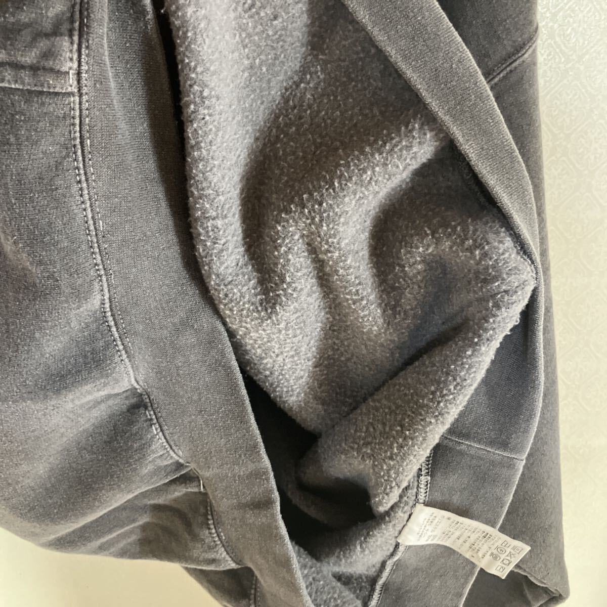 towncraft washed pullover hoodie XXL black パーカー プルオーバー フーディー ブラック 黒 スウェット タウンクラフト _画像4