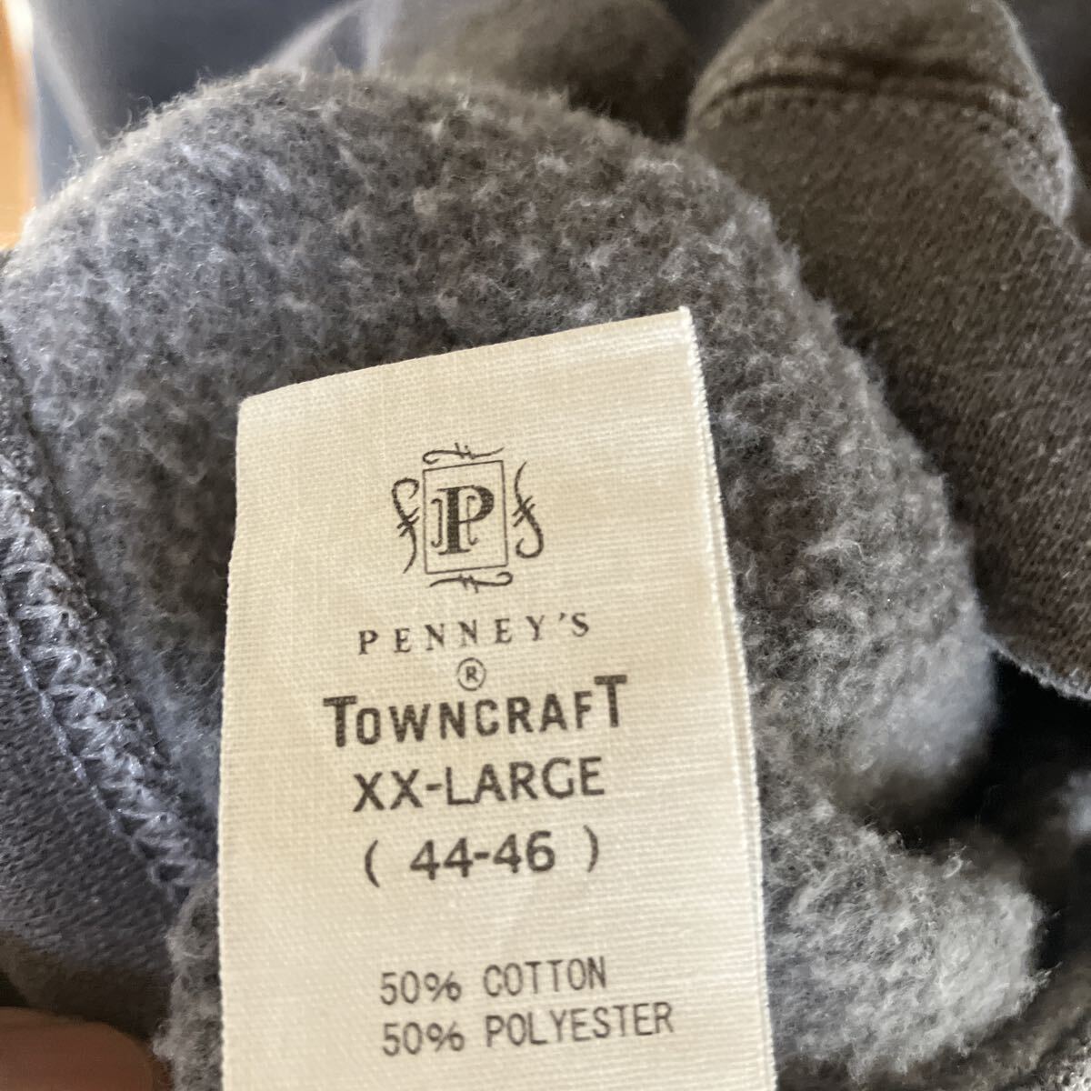 towncraft washed pullover hoodie XXL black パーカー プルオーバー フーディー ブラック 黒 スウェット タウンクラフト _画像5