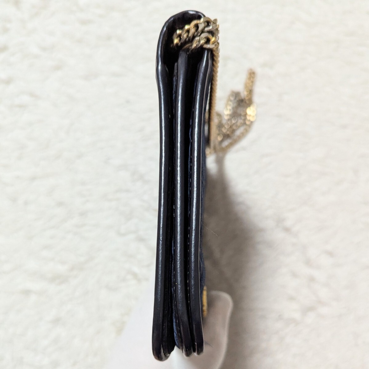 Cristian Dior クリスチャンディオール チェーンショルダーバッグ ハンドバッグ トロッター 手提げ ロゴ 総柄 肩掛 ビンテージ 紺 ネイビー_画像4