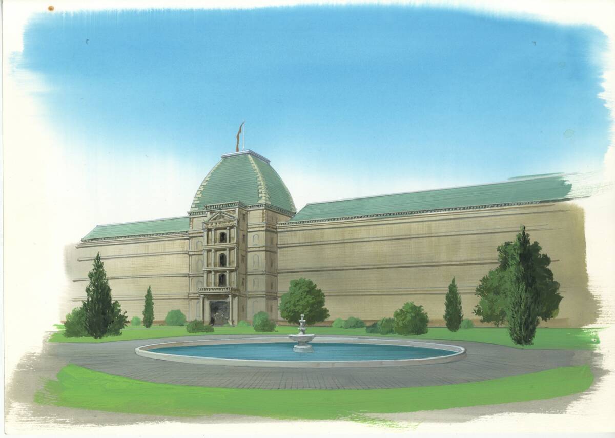 荒井和浩さん（勇者パーティーを追放された白魔導師、忍者と極道の美術監督）の描いた背景画（４枚セット）_画像1