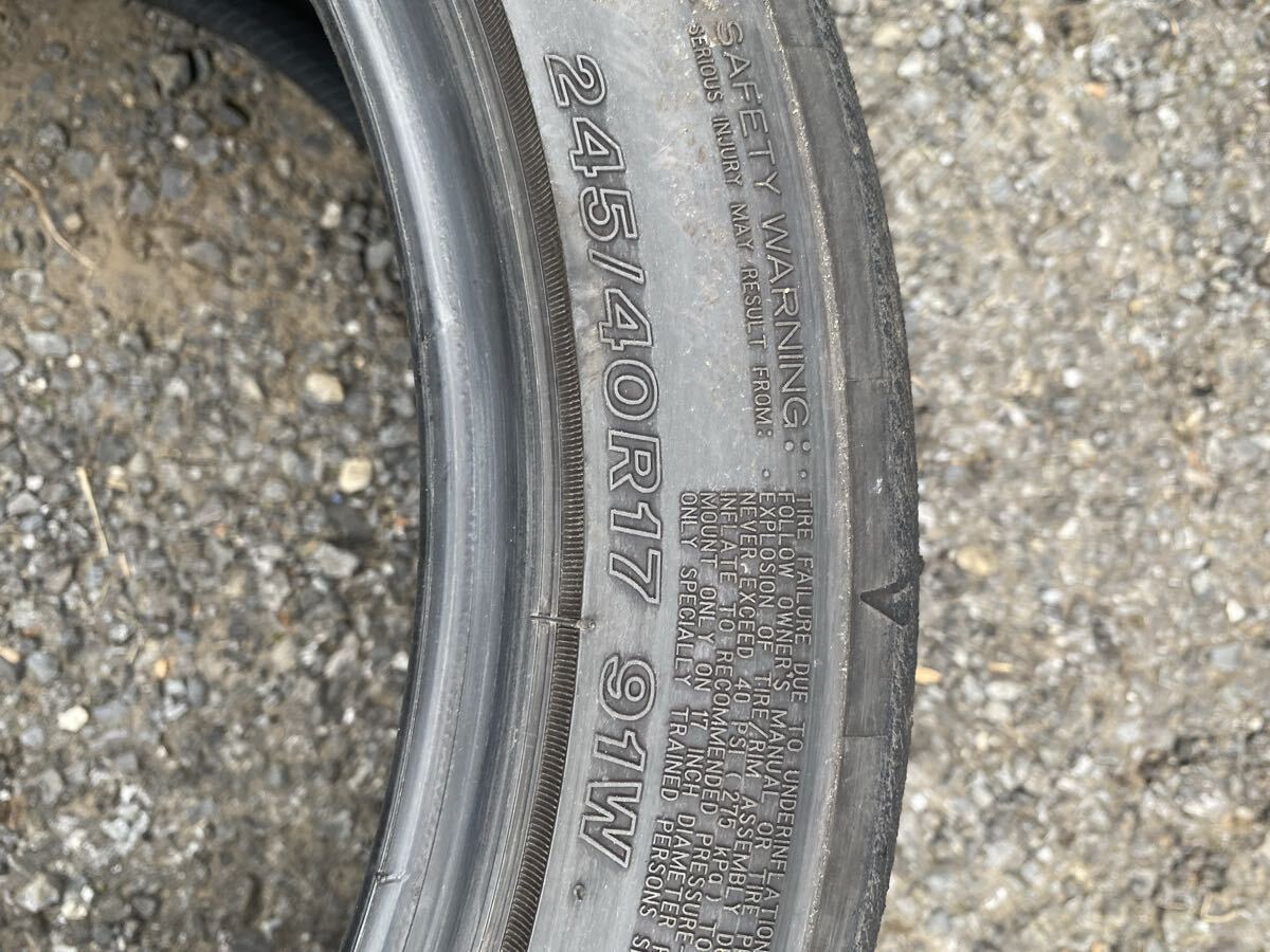 【2025年製】RE-71RS 245/40-17 中古2本⑤_画像3