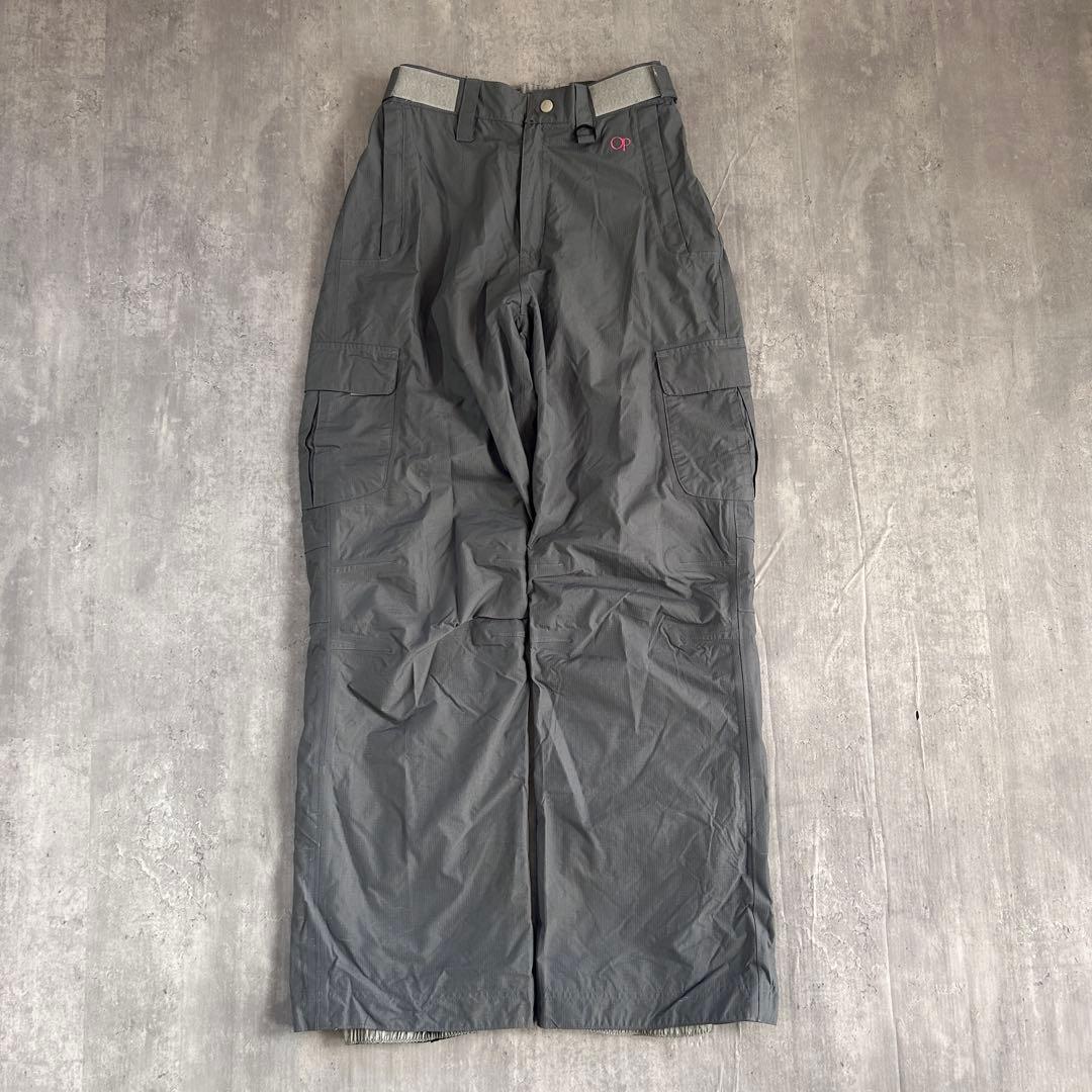 Z195 OCEAN PACIFIC オーシャンパシフィック スノーボードパンツ スノーパンツ スノボーウェア レディース Lサイズ 中綿防寒パンツ グレー_画像1