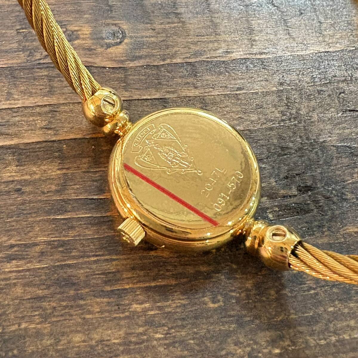 7568 グッチ/バングルウォッチ/2047T/GP/ゴールド/レディース/クォーツ/Gucci /BangleWatch/Quartz/不動/ジャンク_画像6