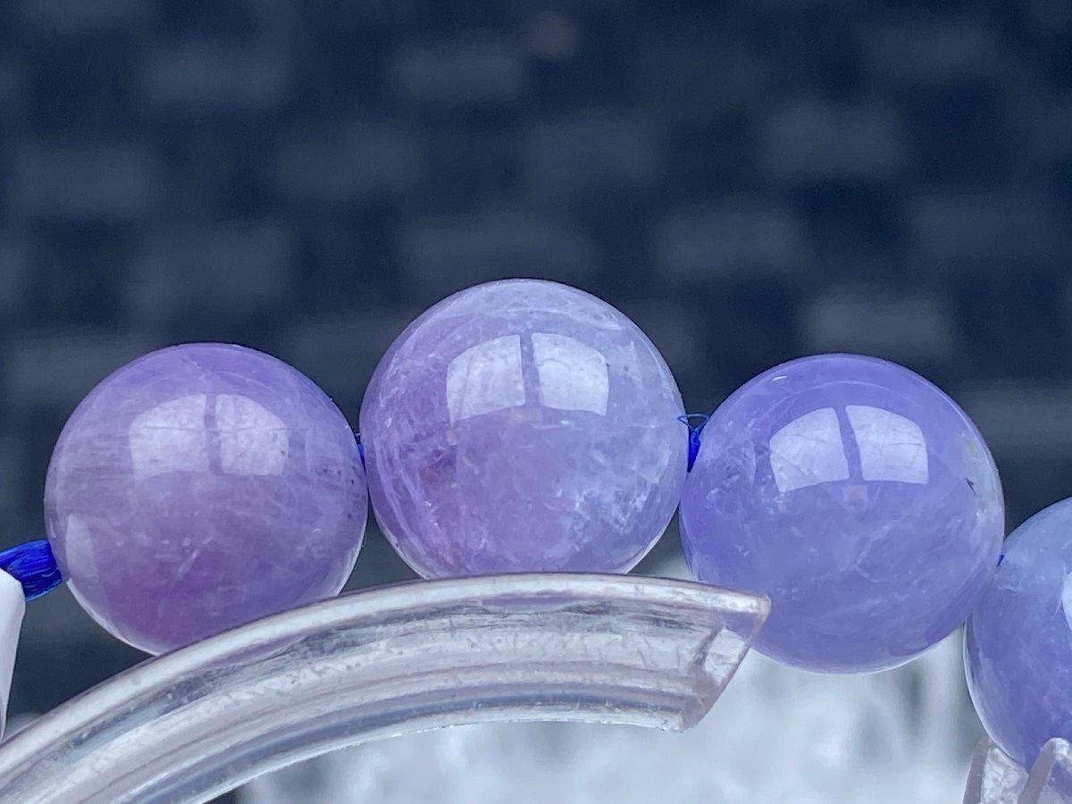 即決 0630b768 天然美品★【30Aパープルタンザナイト】★ブレス 10-10.5mm（新品）_画像2