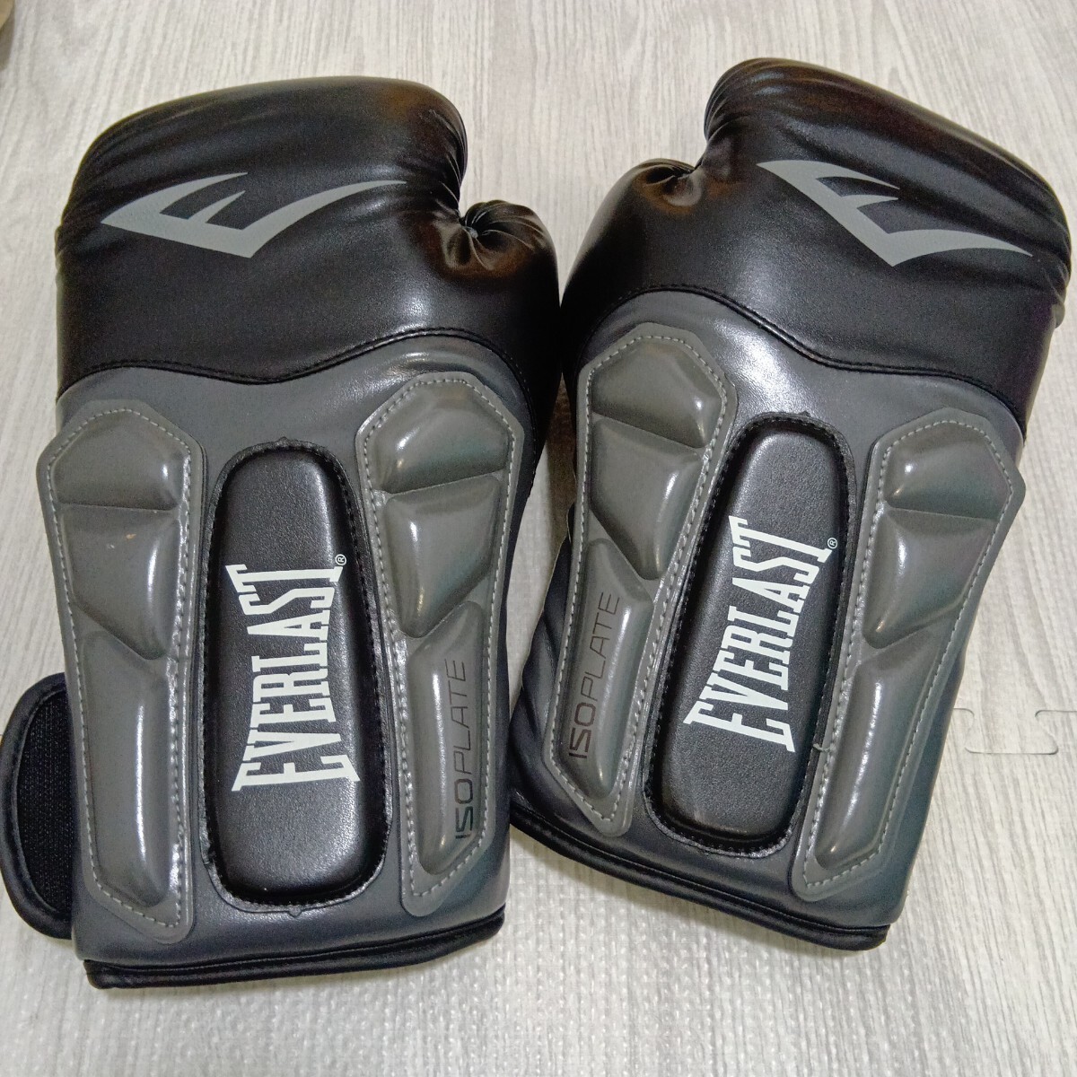EVERLAST PRIME ボクシンググローブ 黒/グレー 16oz Boxing エバーラストモデル_画像1
