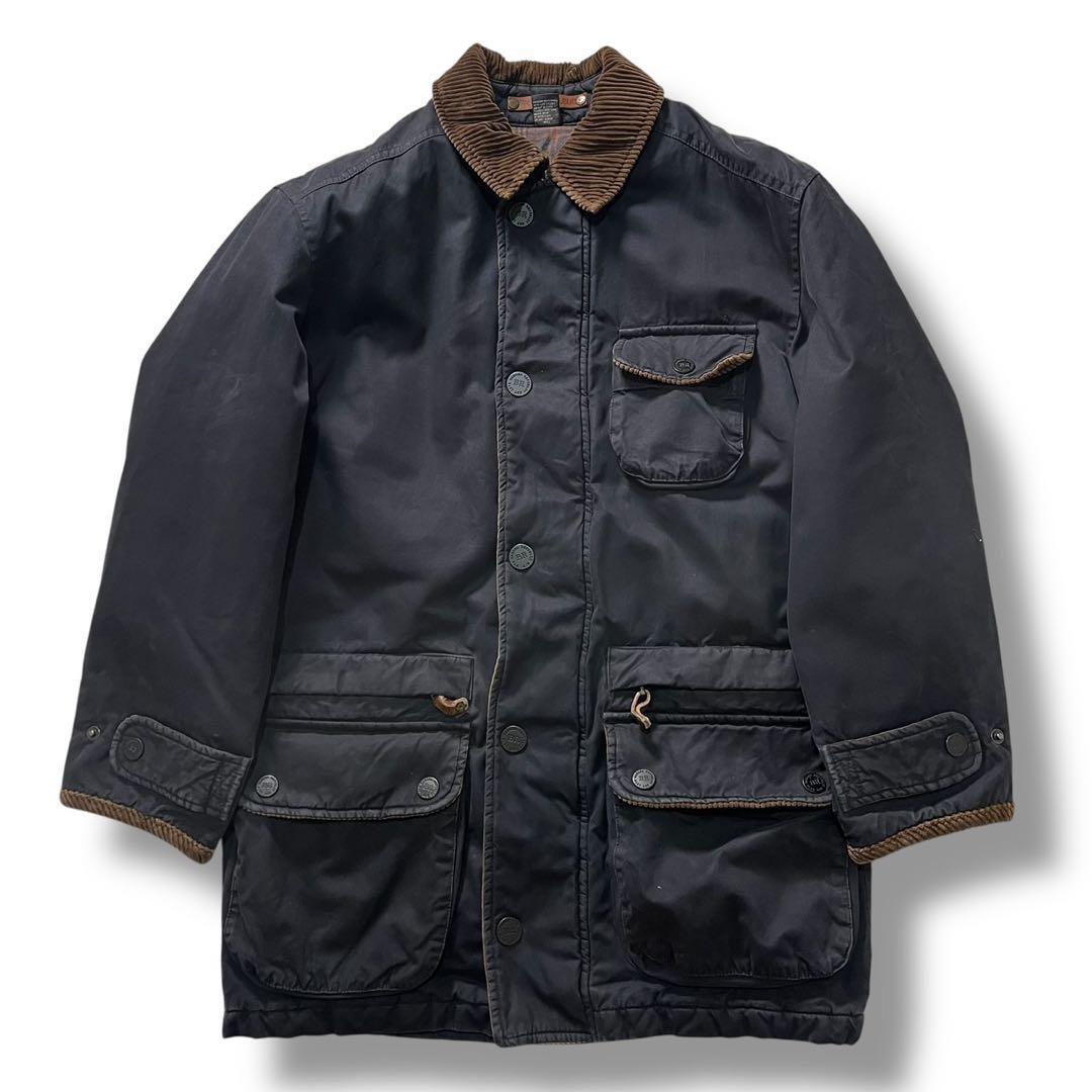 Banana Republic コーデュロイ襟 中綿ジャケット 濃紺 XS_画像1