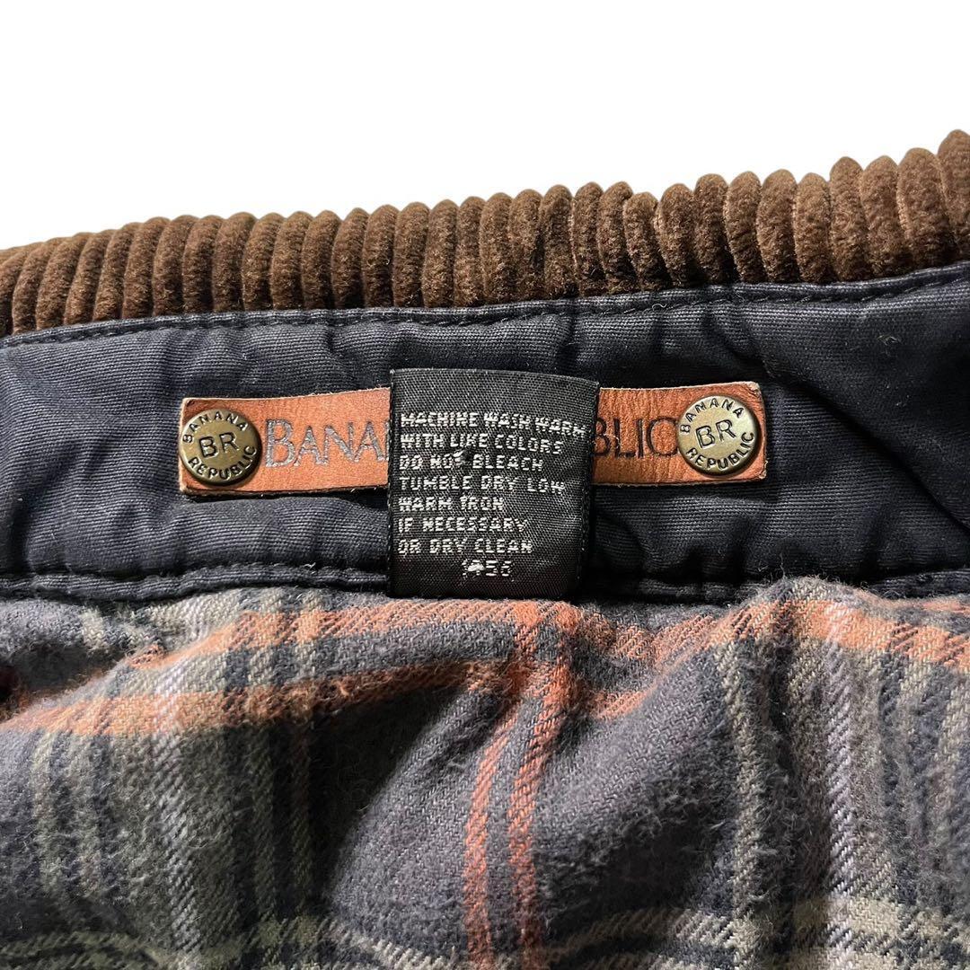 Banana Republic コーデュロイ襟 中綿ジャケット 濃紺 XS_画像6