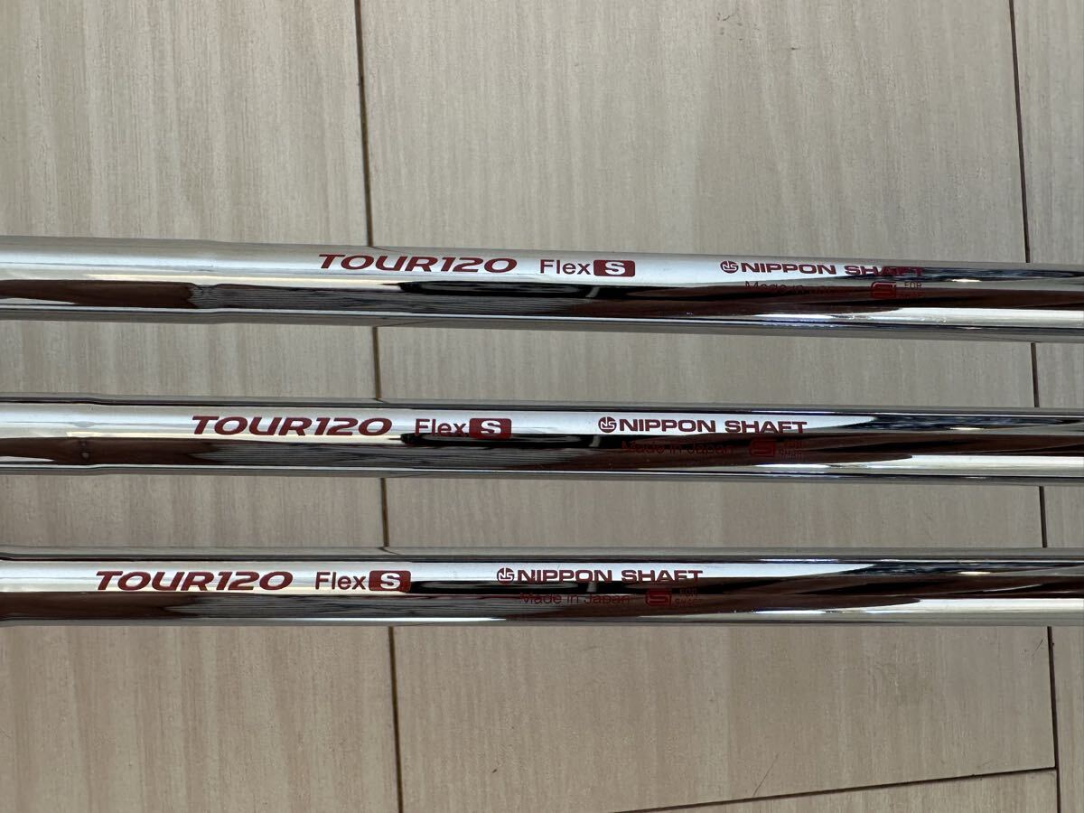 【美品】【送料無料】TITLEIST タイトリスト SM7 ジェットブラック ウェッジ 3本セット 50° 54° 58° N.S.PRO MODUS3 TOUR 120 S_画像7