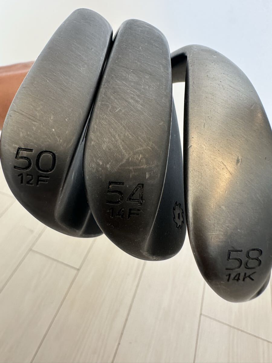 【美品】【送料無料】TITLEIST タイトリスト SM7 ジェットブラック ウェッジ 3本セット 50° 54° 58° N.S.PRO MODUS3 TOUR 120 S_画像2