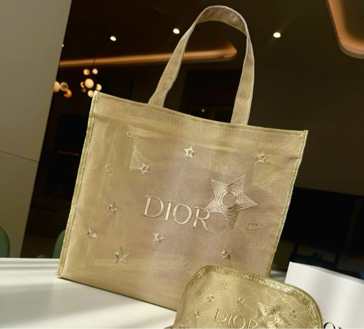  Малайзия ограничение! стандартный Novelty Dior Beaute tote bag не продается подарок большая сумка me spur сумка sho King море пляж вышивка звезда 