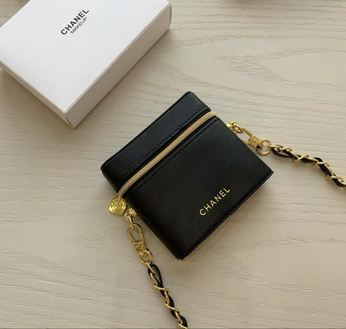  новый товар не использовался Novelty - "губа" кейс сумка [ цепь есть ]CHANEL "губа" кейс / плечо / сумка / Novelty кожа кожа кейс Chanel 