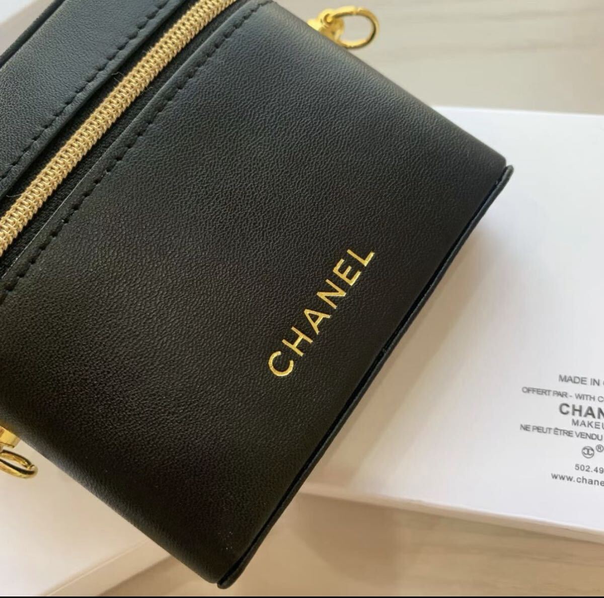  новый товар не использовался Novelty - "губа" кейс сумка [ цепь есть ]CHANEL "губа" кейс / плечо / сумка / Novelty кожа кожа кейс Chanel 