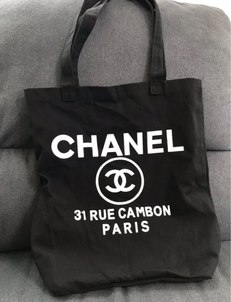 новый товар освобождение магазин Novelty -. Chanel CHANEL Novelty не продается VIP подарок большая сумка брезент парусина чёрный бренд . пакет .. пакет. комплект 