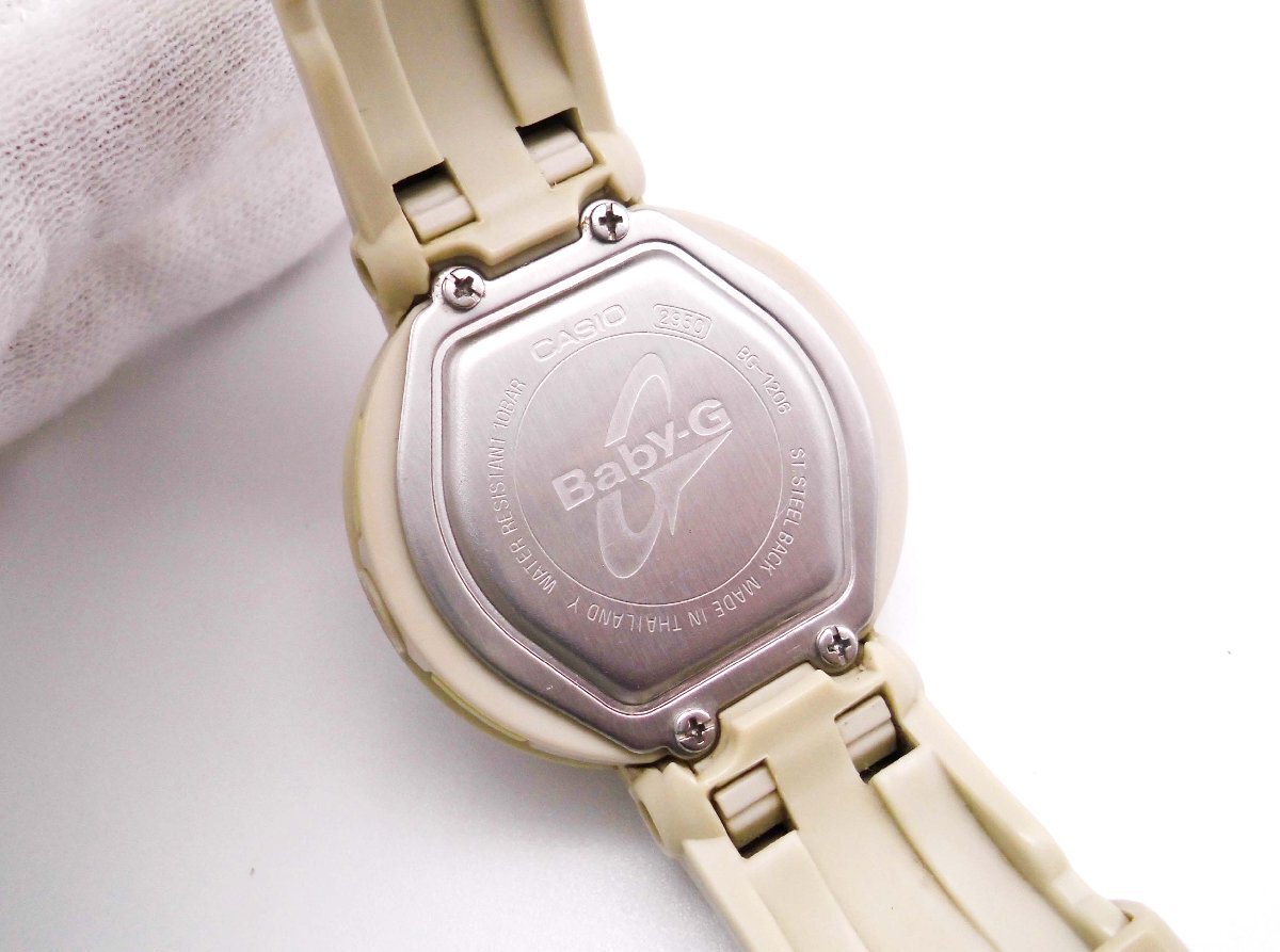 □【不動品】CASIO カシオ Baby-G ベビーG BG-1206レディース 腕時計□/F_画像8