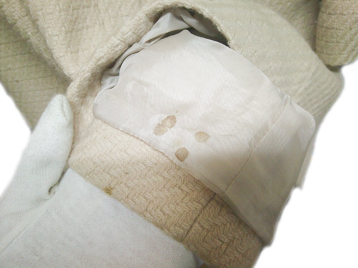 ★CECIL McBEE セシルマクビー ハーフコート 着丈約80cm レディース アイボリー系★/Ｈ_画像10