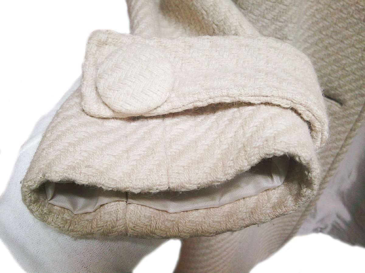 ★CECIL McBEE セシルマクビー ハーフコート 着丈約80cm レディース アイボリー系★/Ｈ_画像5