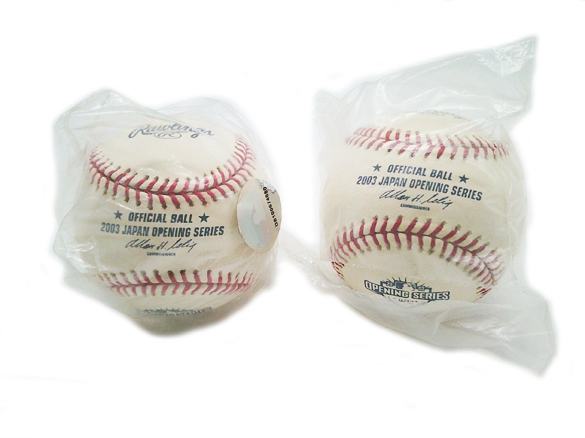 □2003 JAPAN OPENING SERIES JAPAN OFFICIAL BALL '03 日本 オープニングシリーズ 公式球 硬式 野球 ボール□/F_画像1