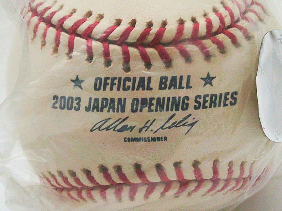 □2003 JAPAN OPENING SERIES JAPAN OFFICIAL BALL '03 日本 オープニングシリーズ 公式球 硬式 野球 ボール□/F_画像4