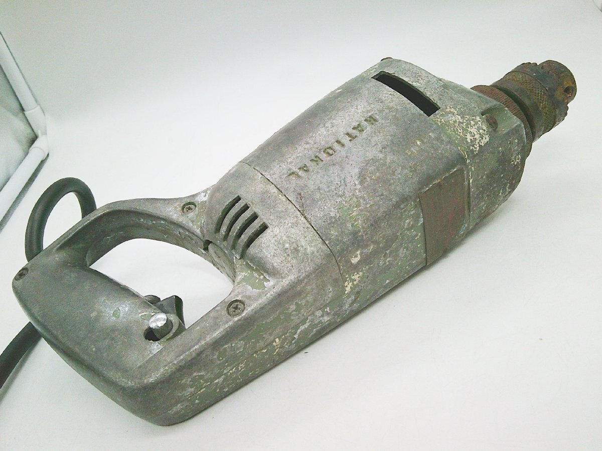 ★松下電工 NATIONAL 6.5mm 強力 電気ドリル PG lll2 穴あけ 電動工具 難あり★/H_画像3