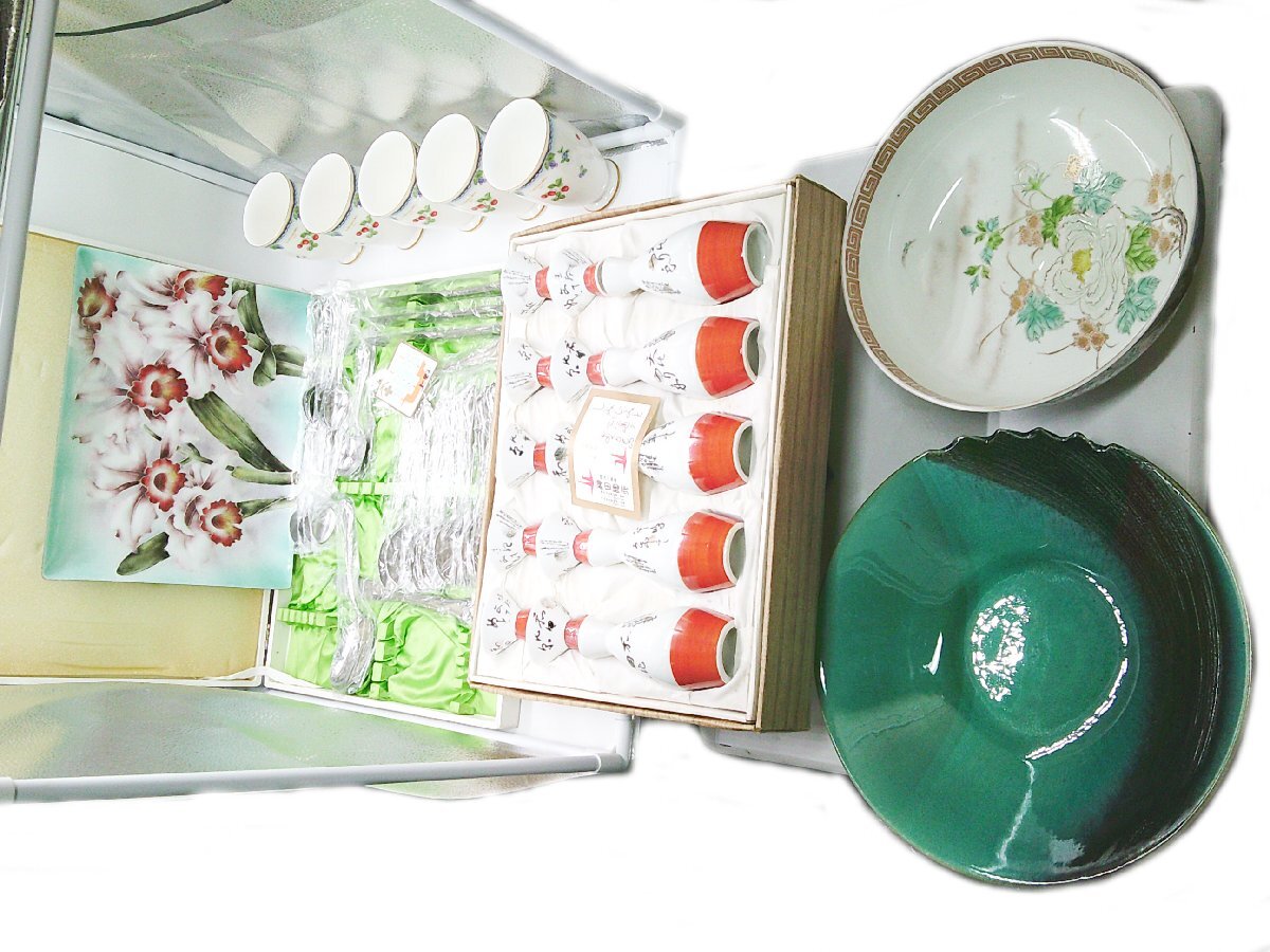 ★計6点まとめ とうしょう窯 Martian カトラリーセット 神田陶苑 酒器セット LANCEL カップ 七宝焼き 大清乾隆年製 和食器 中国食器★/Ｈ_画像1