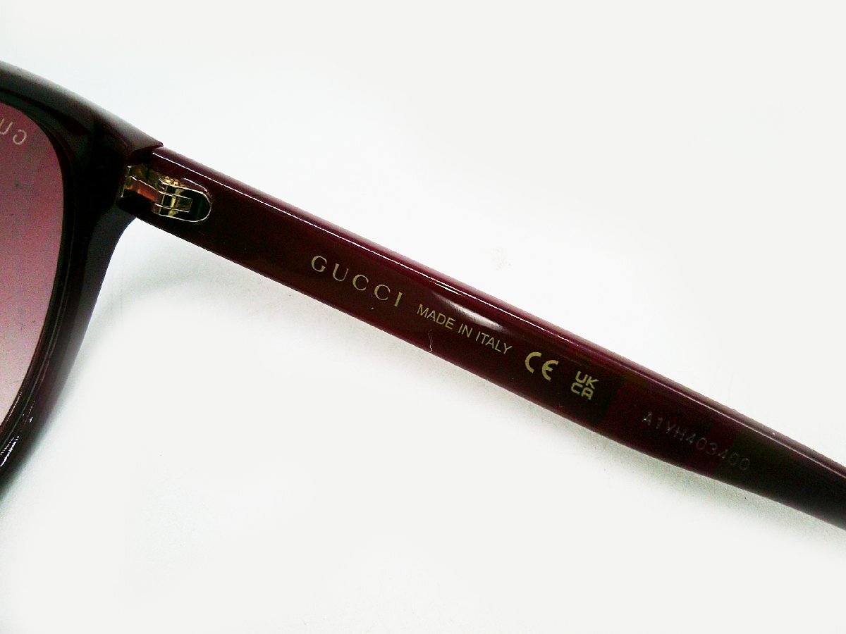 ■GUCCI グッチ サングラス GG0631S ボルドー 眼鏡■/A_画像6
