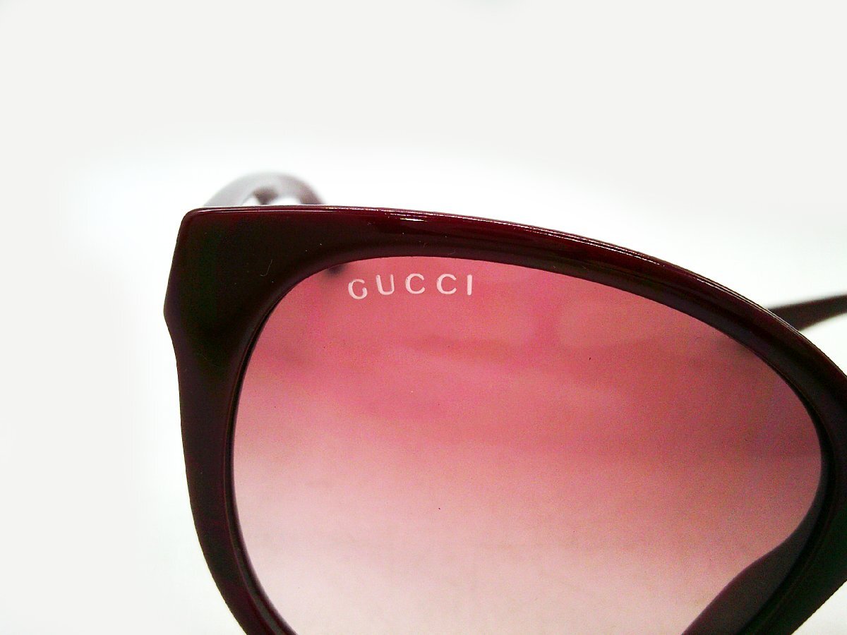 ■GUCCI グッチ サングラス GG0631S ボルドー 眼鏡■/A_画像8