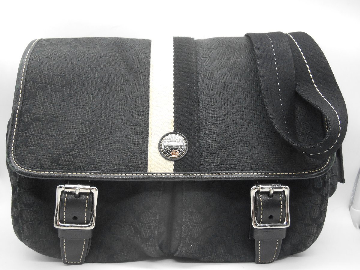 ◇COACH コーチ ショルダーバッグ メッセンジャー シグネチャー F70183◇/M_画像1