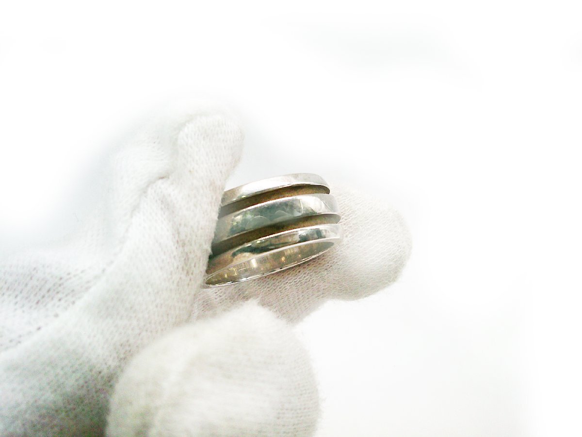 ■Tiffany & Co. ティファニー グルーブドリング SV925 総重量10.2g 15号 指輪 ヴィンテージ■/A_画像3