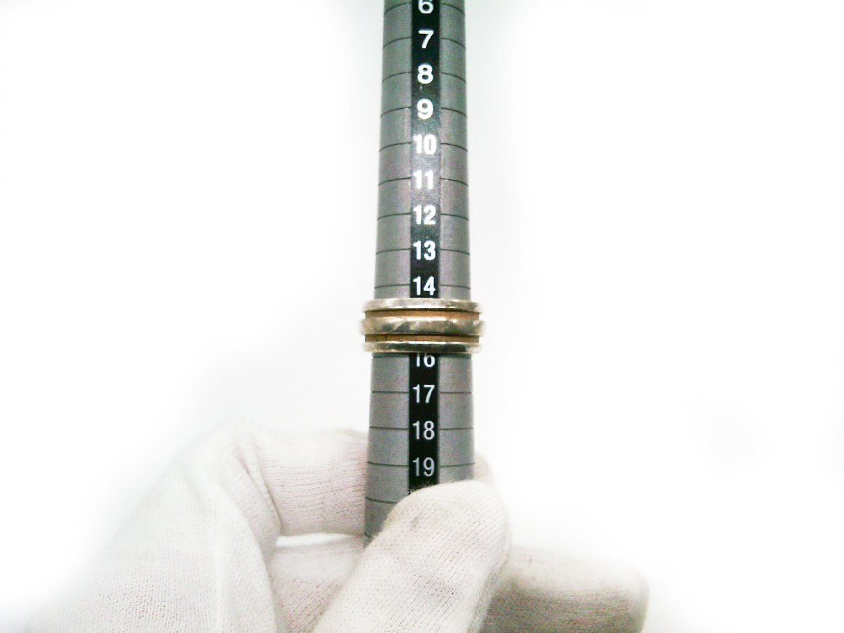 ■Tiffany & Co. ティファニー グルーブドリング SV925 総重量10.2g 15号 指輪 ヴィンテージ■/A_画像4