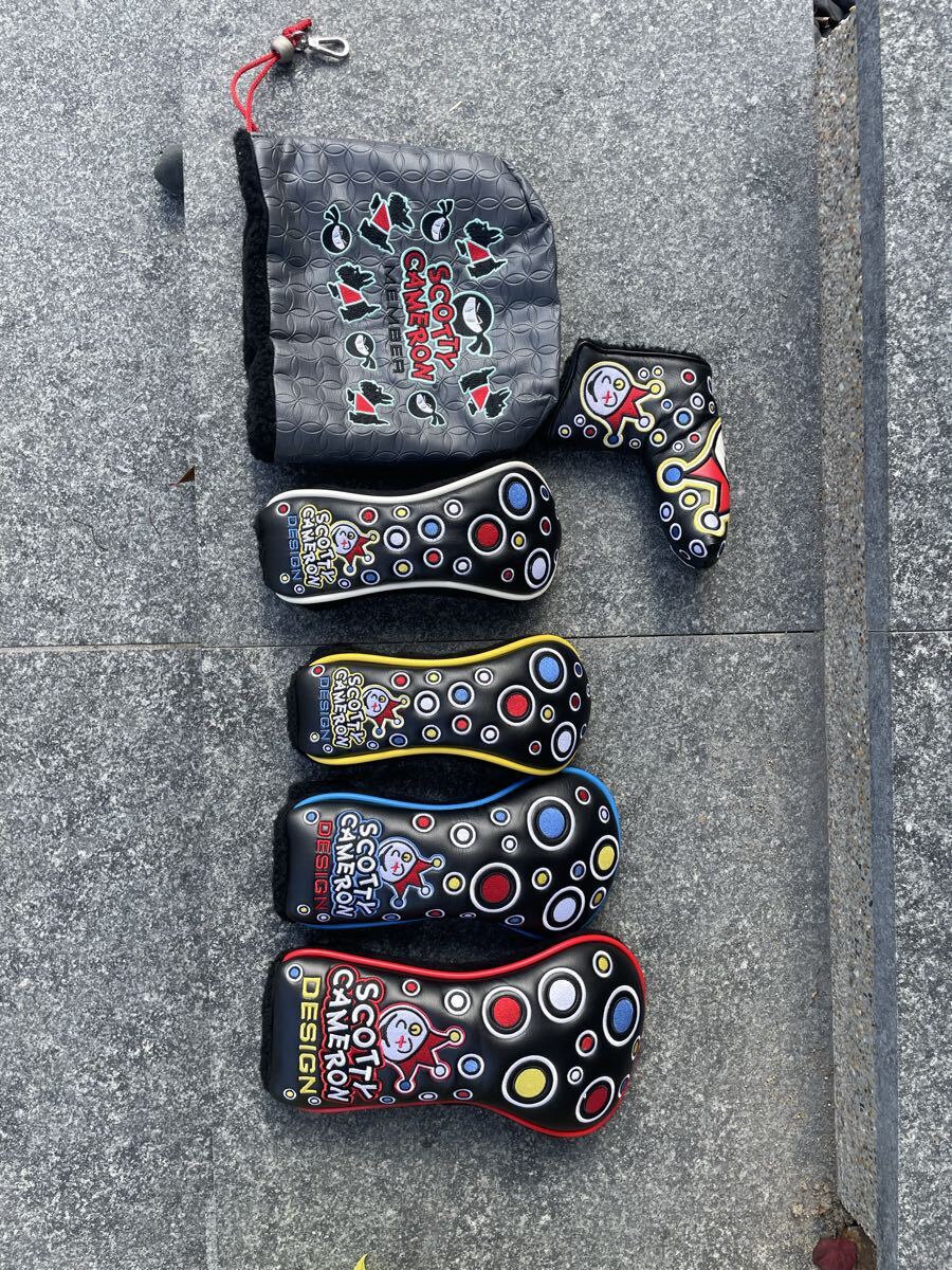  【限定品】SCOTTY CAMERON スコッティキャメロン ヘッドカバー ジャックポットジョニー ドライバー、ウッド、UT、パター、アイアンセット_画像1