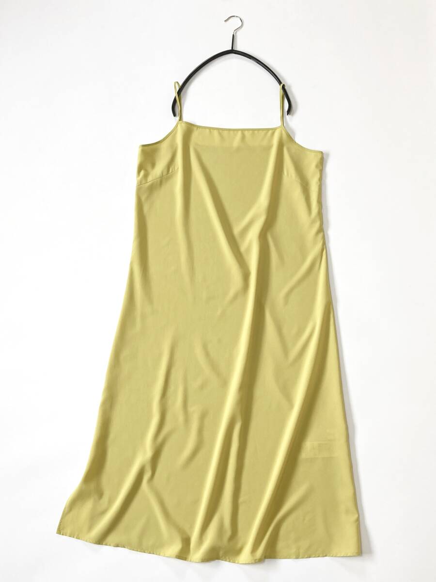 美品 Mila Owen ミラオーウェン イエロー タートルギャザーロングニットワンピース_画像8