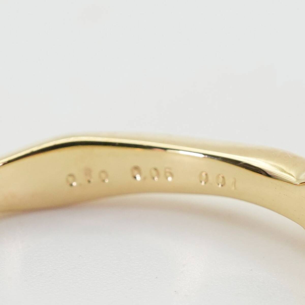 セイレーンアズーロ K18 オレンジガーネット×ダイヤ リング/25-2178S_画像7