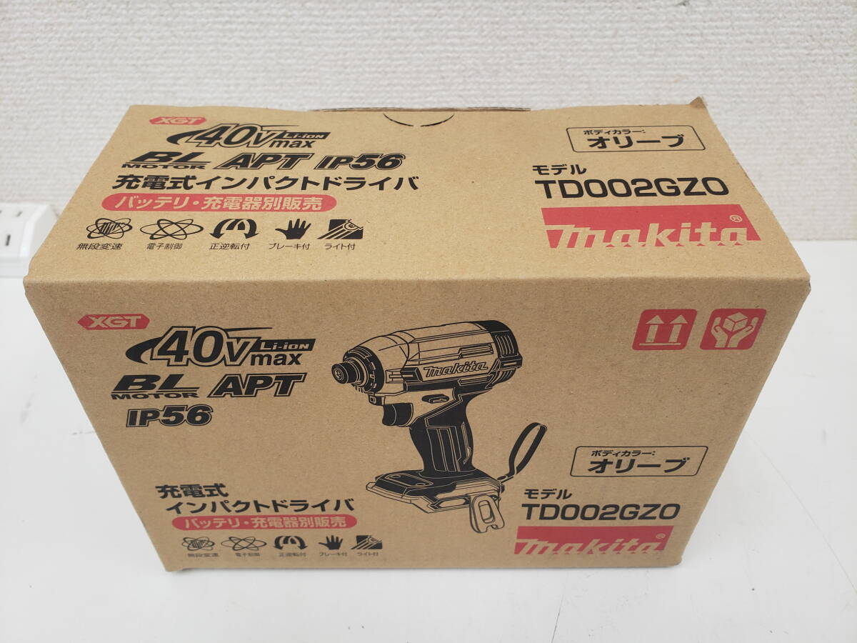 マキタ　ＴＤ002ＧＺＯ　【新品未使用】　インパクトドライバー　色：オリーブ　本体のみ　激安１円スタート_画像1