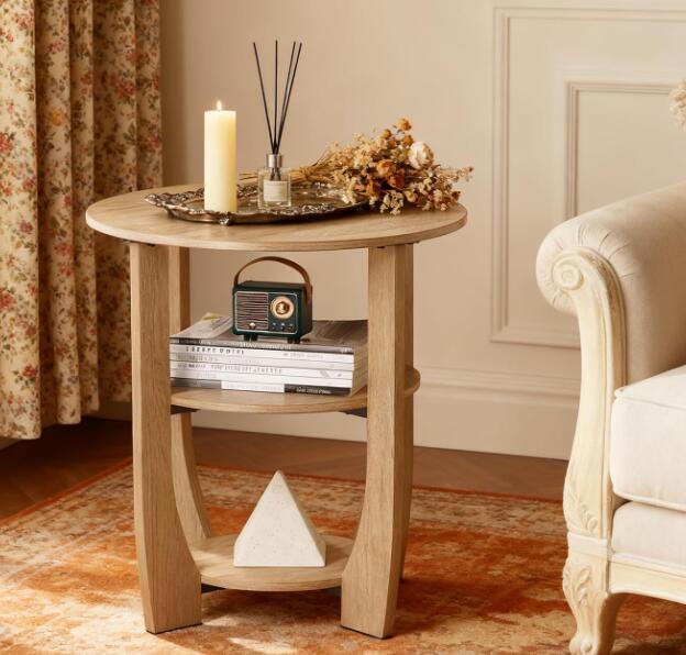 丸テーブル 幅50×奥行50×高さ55cm リビングサイドテーブル 商品の寸法50奥行き x 50幅 x 55高さ cm_画像2