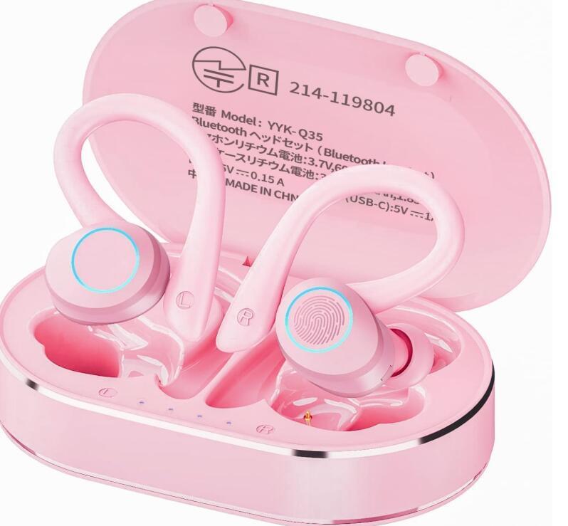 イヤホン bluetooth 耳掛け式ワイヤレスbluetooth 5.3 ブルートゥースHi-Fi音質 LEDディスプレイ_画像1